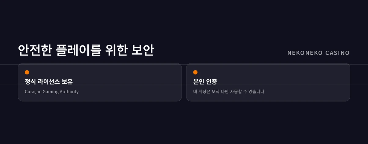 보안 항목 두 가지 점검하세요